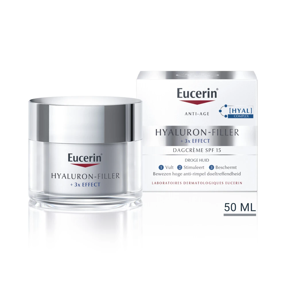 Eucerin Hyaluron-Filler + 3x Effect Dagcrème Droge Huid SPF 15 2 Eucerin Hyaluron-Filler + 3x Effect Dagcrème Droge Huid SPF 15 - Afbeelding 2
