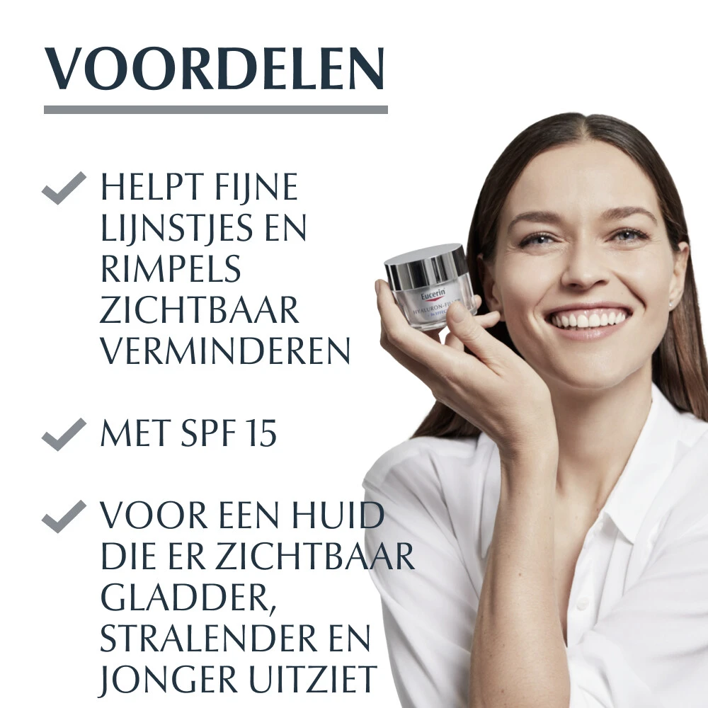 Eucerin Hyaluron-Filler + 3x Effect Dagcrème Droge Huid SPF 15 3 Eucerin Hyaluron-Filler + 3x Effect Dagcrème Droge Huid SPF 15 - Afbeelding 3