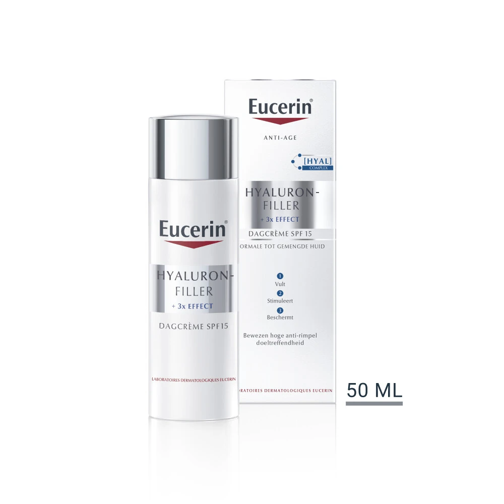 Eucerin Hyaluron-Filler + 3x Effect Dagcrème Normale Tot Gemengde Huid 2 Eucerin Hyaluron-Filler + 3x Effect Dagcrème Normale Tot Gemengde Huid - Afbeelding 2