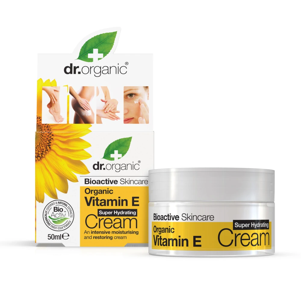 Dr Organic Dr. Organic Vitamine E Hydraterende Crème 2 Dr Organic Dr. Organic Vitamine E Hydraterende Crème - Afbeelding 2