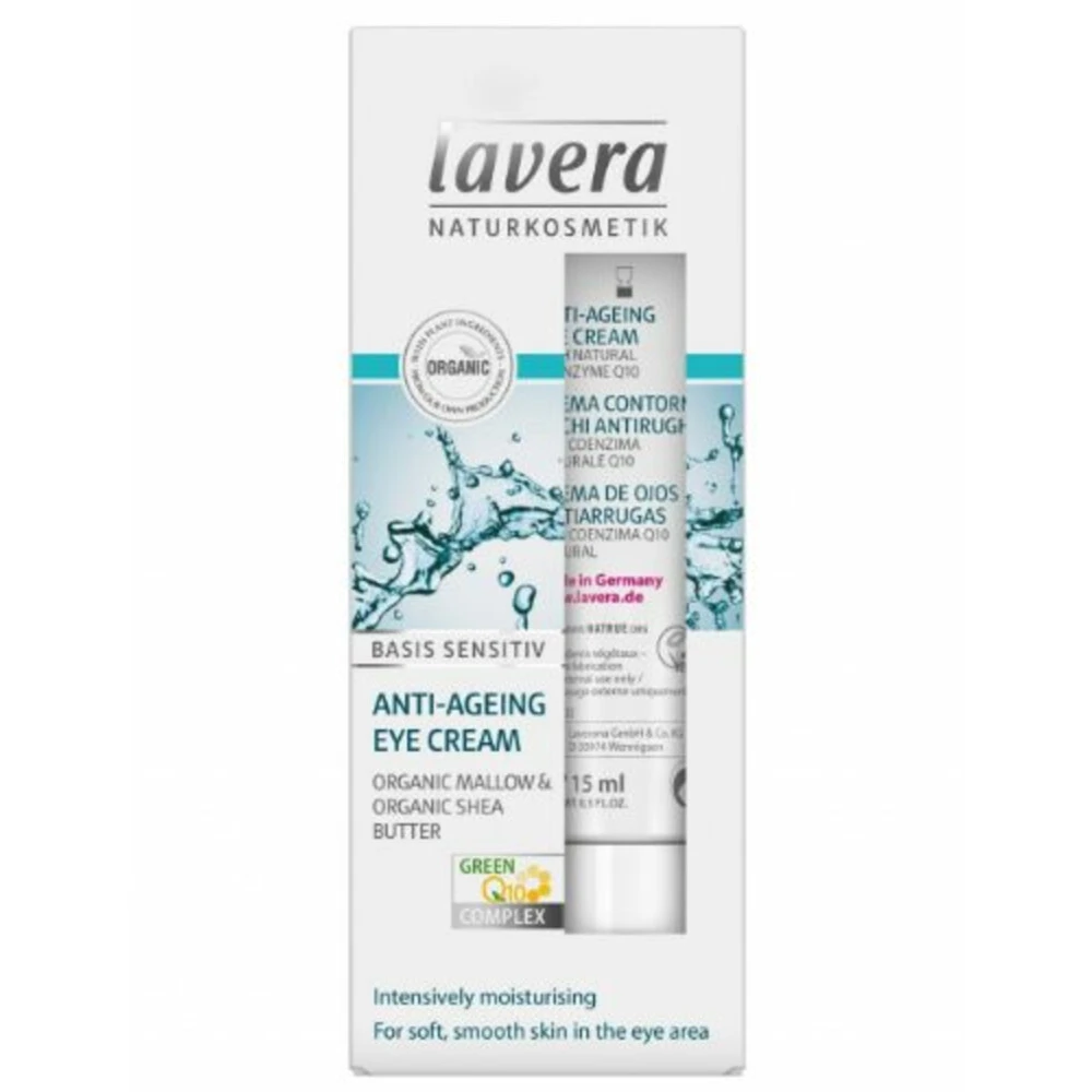 Lavera Basis Sensitiv Anti-Ageing Oog Crème Q10 1 Lavera Basis Sensitiv Anti-Ageing Oog Crème Q10