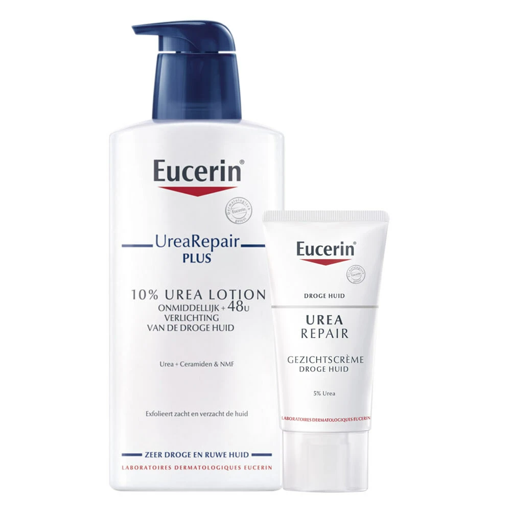 Eucerin UreaRepair Lichaam- En Gezichtsverzorging Pakket 1 Eucerin UreaRepair Lichaam- En Gezichtsverzorging Pakket