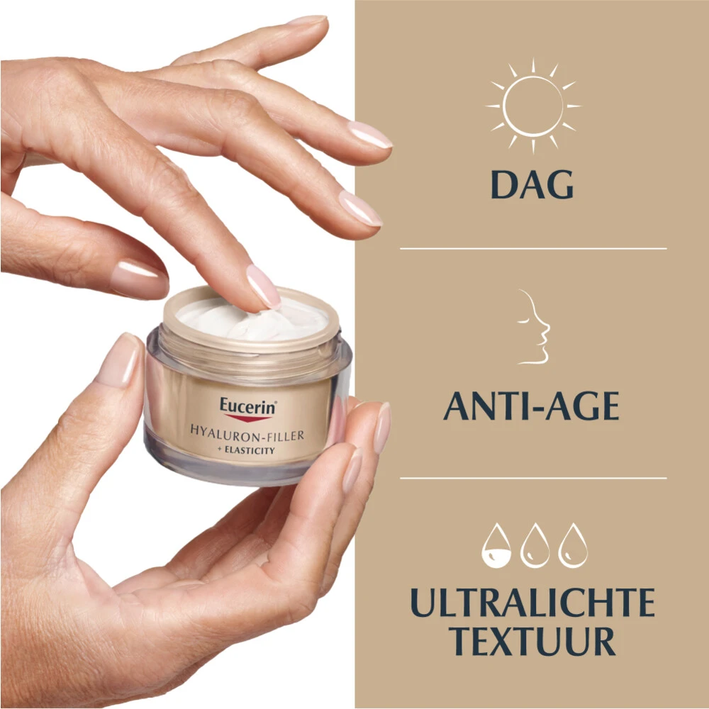 Eucerin Hyaluron-Filler + Elasticity Dagcrème SPF 15 4 Eucerin Hyaluron-Filler + Elasticity Dagcrème SPF 15 - Afbeelding 4