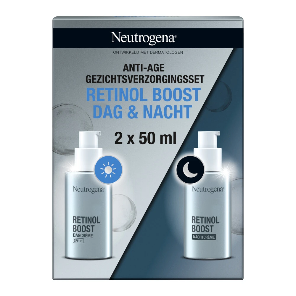 3x Neutrogena Retinol Boost Bundel Dagcrème En Nachtcréme 1 3x Neutrogena Retinol Boost Bundel Dagcrème En Nachtcréme