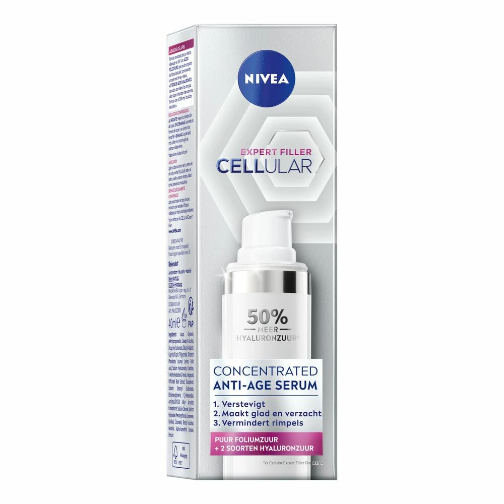 Nivea CELLular Hyaluron Anti-Age Verstevigend Serum 3 Nivea CELLular Hyaluron Anti-Age Verstevigend Serum - Afbeelding 3