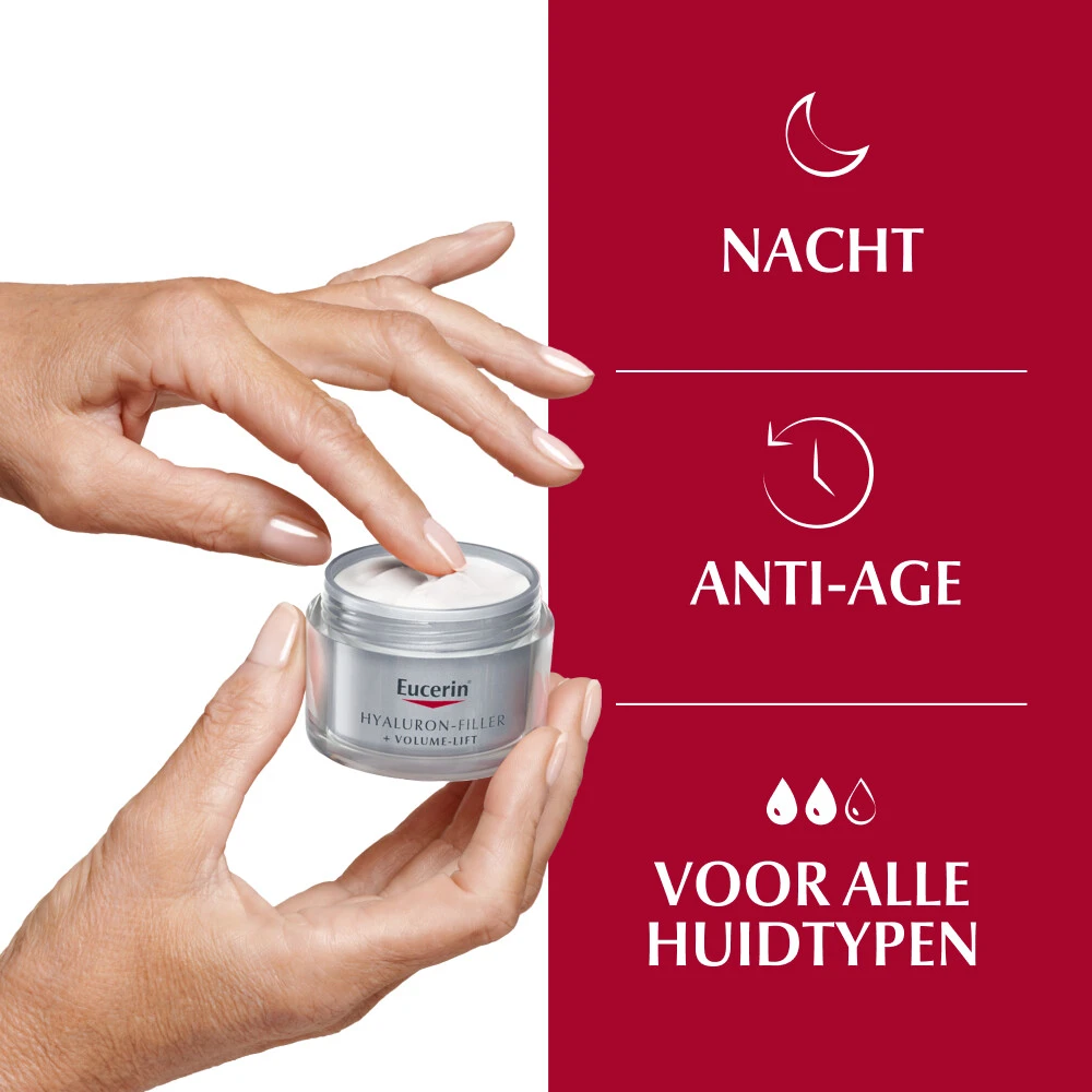 Eucerin Hyaluron-Filler + Volume-Lift Nachtcrème 3 Eucerin Hyaluron-Filler + Volume-Lift Nachtcrème - Afbeelding 3